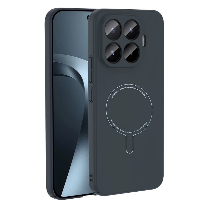 Xiaomi 17T Kılıf M-Safe Şarj Özellikli Kamera Korumalı Zore Elio Sert PC Kapak - 1