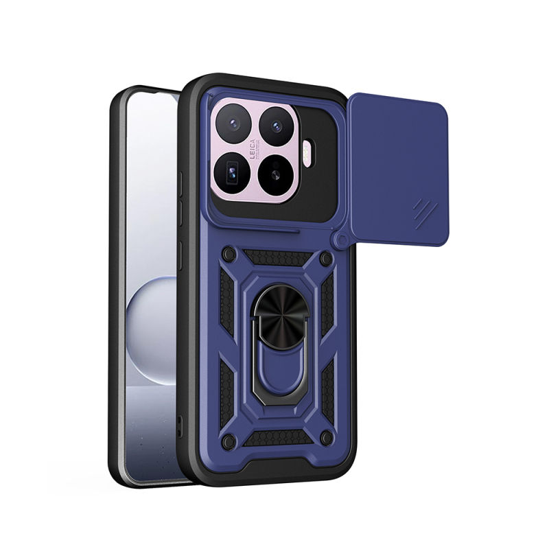 Xiaomi 17T Kılıf Magnetik Standlı Kamera Korumalı Zore Sürgülü Vega Kapak - 1