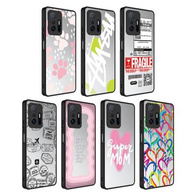 Xiaomi Mi 11T 5G Case Mirror Patterned Camera Protection Glossy Zore Mirror Cover - 9