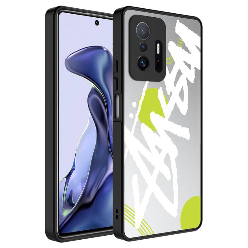 Xiaomi Mi 11T 5G Case Mirror Patterned Camera Protection Glossy Zore Mirror Cover - 3