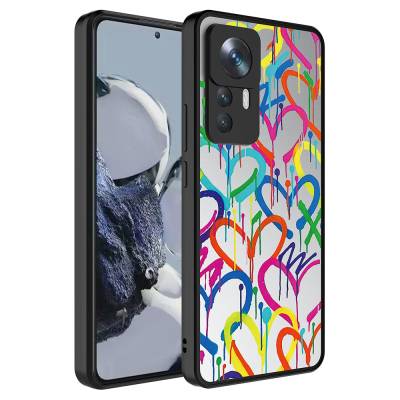 Xiaomi Mi 12T Case Mirror Patterned Camera Protection Glossy Zore Mirror Cover - 8