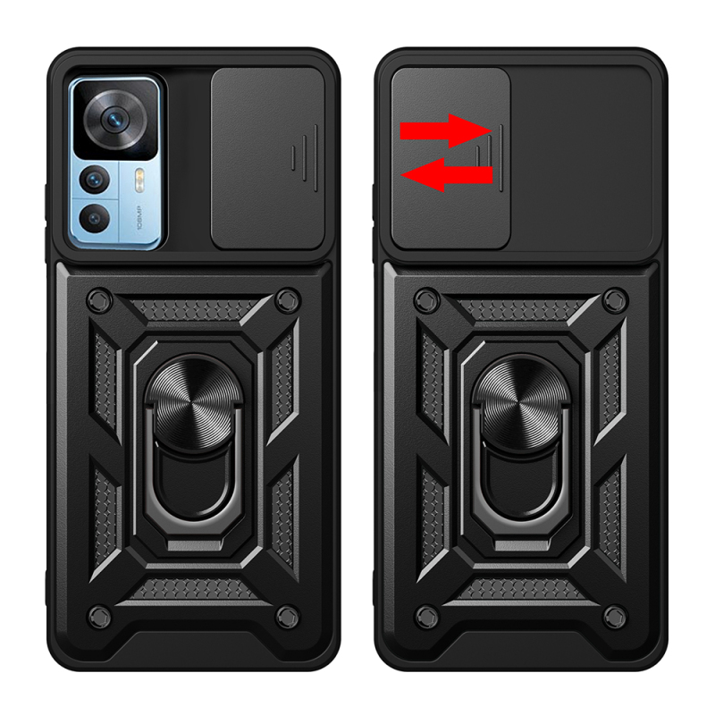 Xiaomi Mi 12T Pro Case Magnetic Stand Camera Protection Zore Sürgülü Vega Cover - 5