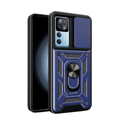 Xiaomi Mi 12T Pro Case Magnetic Stand Camera Protection Zore Sürgülü Vega Cover - 1