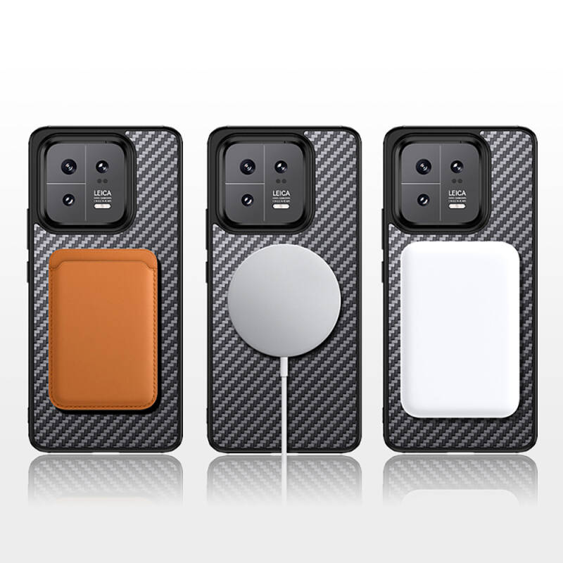 Xiaomi Mi 13 Case Aramid Carbon Fiber Wlons Radison Cover with Magsafe - 3