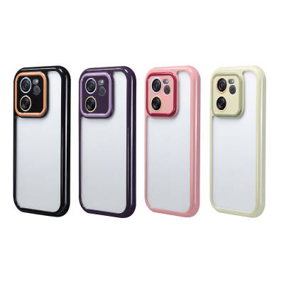 Xiaomi Mi 13T Case Camera Protected Colorful Edge Frame Design Zore Vitamin Cover - 2