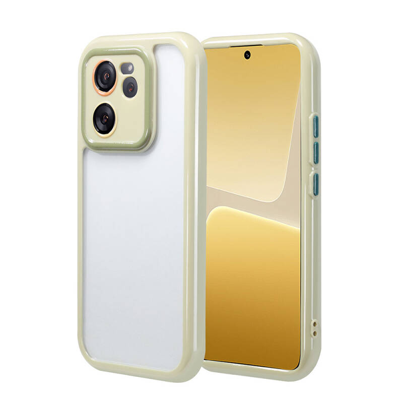 Xiaomi Mi 13T Case Camera Protected Colorful Edge Frame Design Zore Vitamin Cover - 4