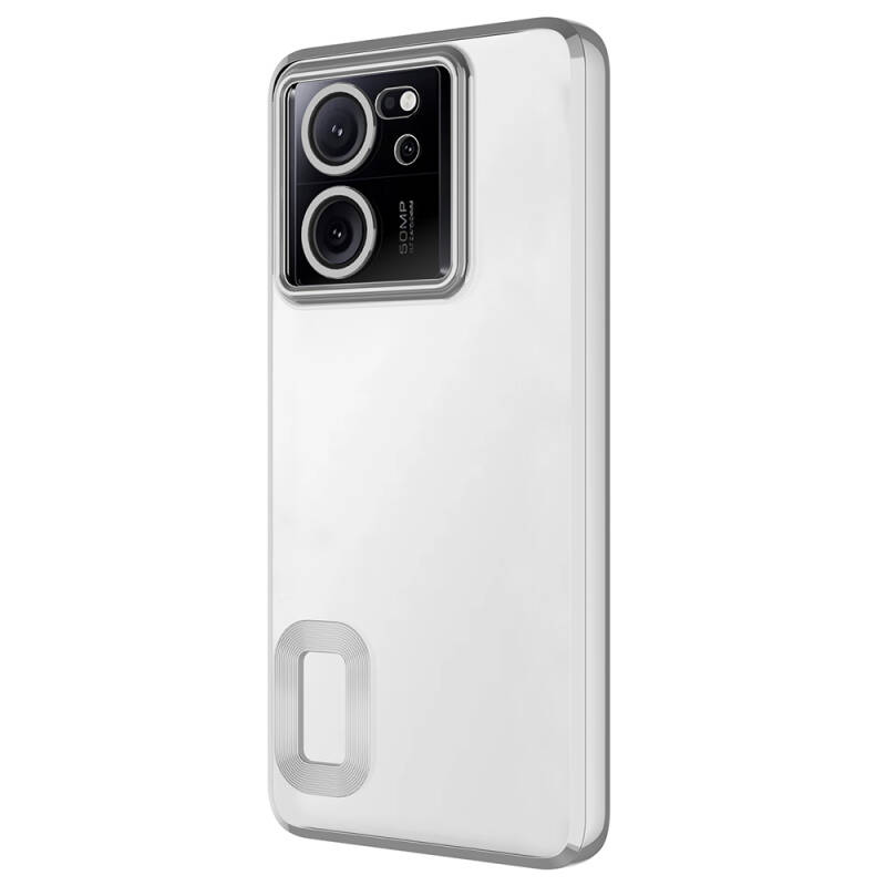 Xiaomi Mi 13T Case Camera Protection Zore Omega Cover Showing Logo - 3