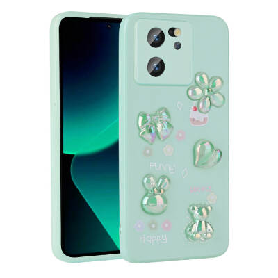 Xiaomi Mi 13T Case Relief Figured Shiny Zore Toys Silicone Cover - 1