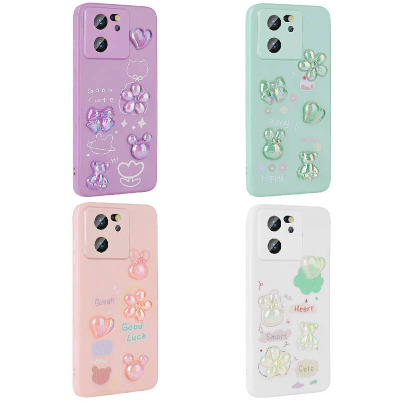 Xiaomi Mi 13T Case Relief Figured Shiny Zore Toys Silicone Cover - 2