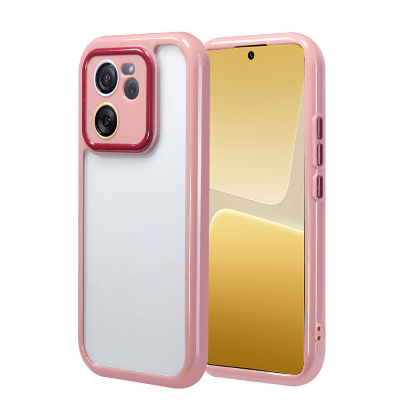 Xiaomi Mi 13T Pro Case Camera Protected Colorful Edge Frame Design Zore Vitamin Cover - 5