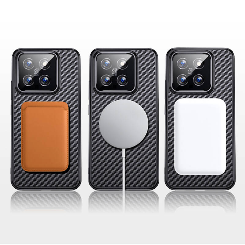 Xiaomi Mi 14 Case Aramid Carbon Fiber Wlons Radison Cover with Magsafe - 18