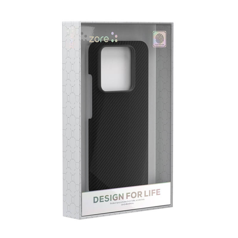 Xiaomi Mi 14 Case Magsafe Charging Feature 600D Zore Krek Karbon Cover - 6