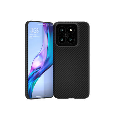 Xiaomi Mi 14 Kılıf M-safe Şarj Özellikli 600D Zore Krek Karbon Kapak - 1