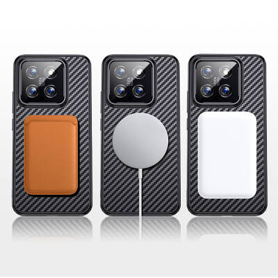 Xiaomi Mi 14 Pro Case Aramid Carbon Fiber Wlons Radison Cover with Magsafe - 18