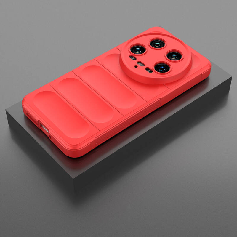 Xiaomi Mi 14 Ultra Case Flexible TPU Hollow Back Surface Design Zore Etnik Silicone Cover - 45