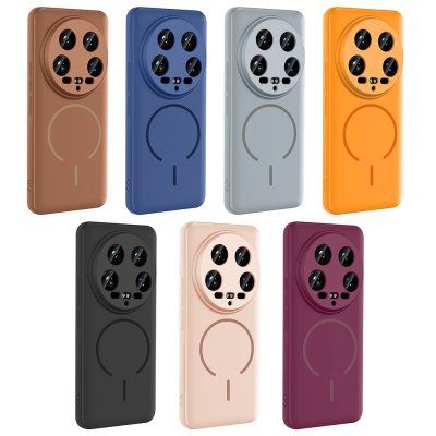 Xiaomi Mi 14 Ultra Kılıf M-safe Şarj Özellikli Zore Meta Kapak - 23