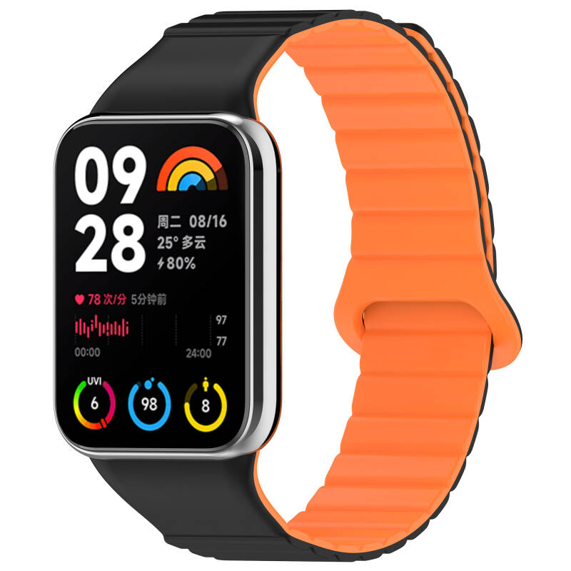 Xiaomi Mi Band 8 Pro Silicone Band Zore KRD-105 Strap - 20