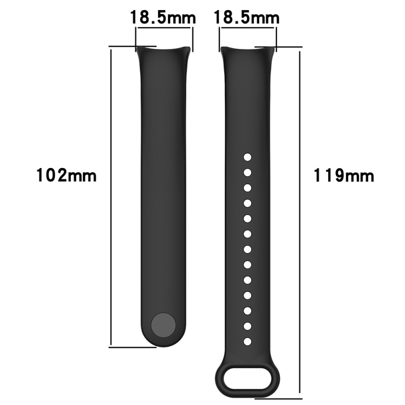 Xiaomi Mi Band 8 Series Classic Band Silicone Strap Strap - 18