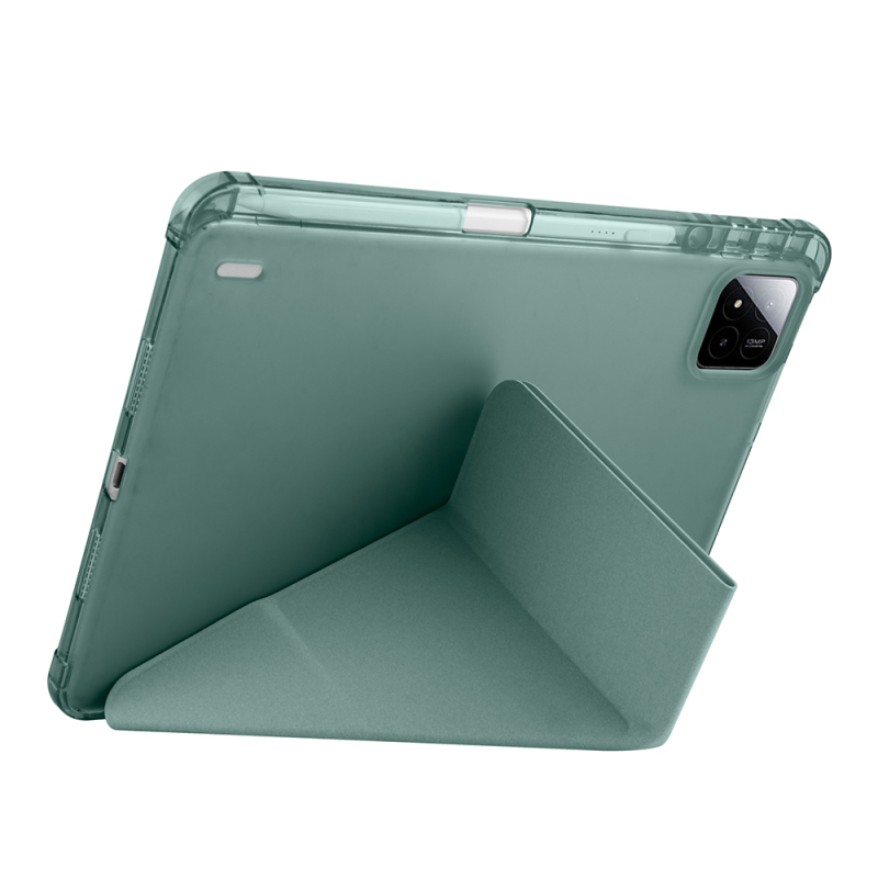 Xiaomi Pad 7 Case Zore Tri Folding Stand Case with Pen Compartment - 31