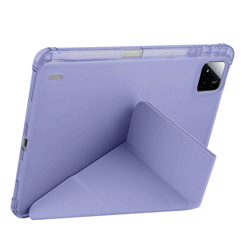 Xiaomi Pad 7 Kılıf Zore Tri Folding Kalem Bölmeli Standlı Kılıf - 9