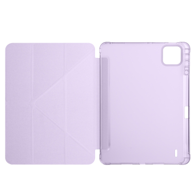 Xiaomi Pad 7 Pro Case Zore Tri Folding Stand Case with Pen Compartment - 23