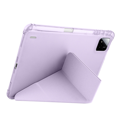 Xiaomi Pad 7 Pro Case Zore Tri Folding Stand Case with Pen Compartment - 36