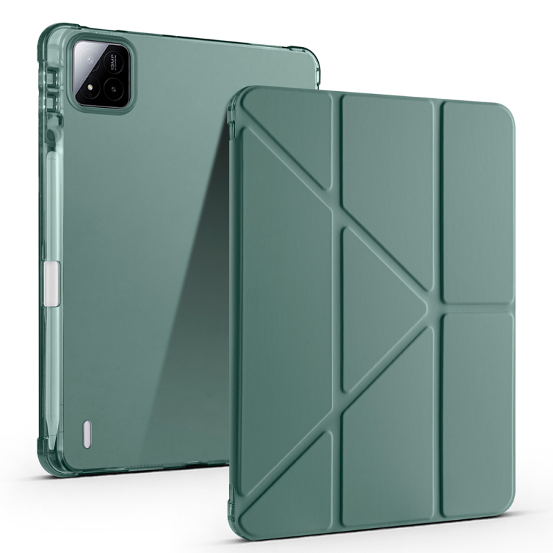 Xiaomi Pad 7 Pro Case Zore Tri Folding Stand Case with Pen Compartment - 7