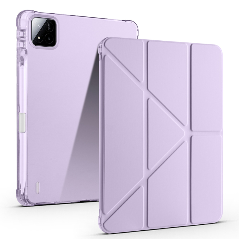 Xiaomi Pad 7 Pro Case Zore Tri Folding Stand Case with Pen Compartment - 6