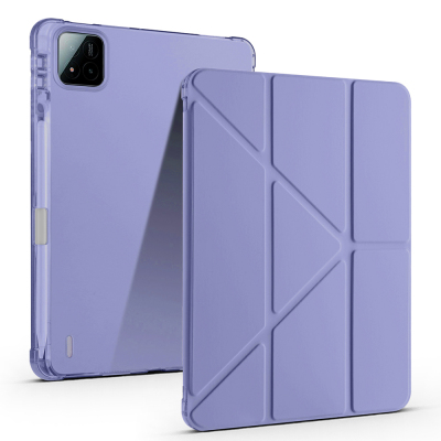 Xiaomi Pad 7 Pro Case Zore Tri Folding Stand Case with Pen Compartment - 2
