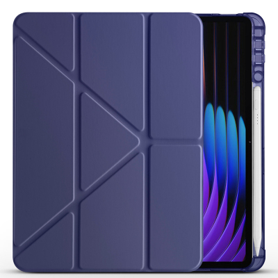 Xiaomi Pad 8 Pro Case Zore Tri Folding Case with Pen Compartment and Stand - 9