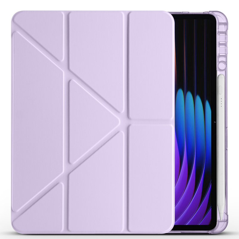 Xiaomi Pad 8 Pro Case Zore Tri Folding Case with Pen Compartment and Stand - 21