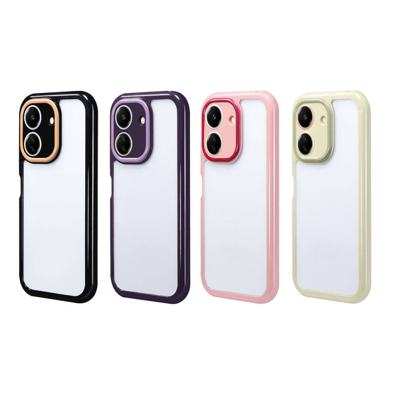 Xiaomi Poco C65 Case Camera Protected Colorful Edge Frame Design Zore Vitamin Cover - 2