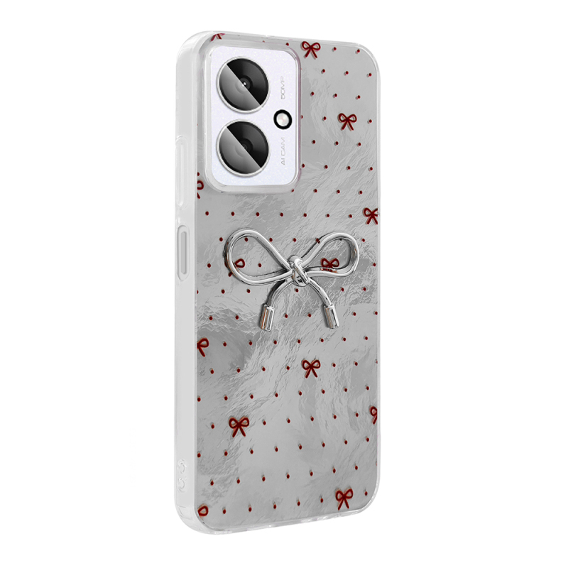 Xiaomi Poco C65 Case Camera Protection Figured Zore Ponti Silicone Cover - 6