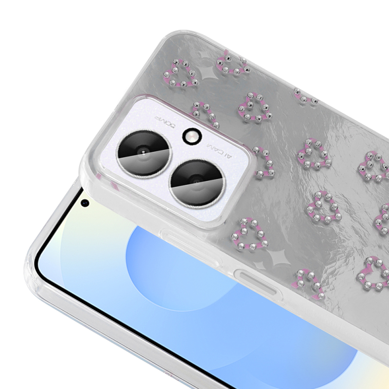 Xiaomi Poco C65 Case Camera Protection Figured Zore Ponti Silicone Cover - 13