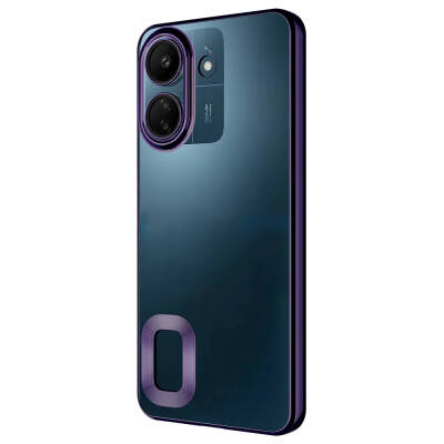 Xiaomi Poco C65 Case Camera Protection Zore Omega Cover Showing Logo - 4