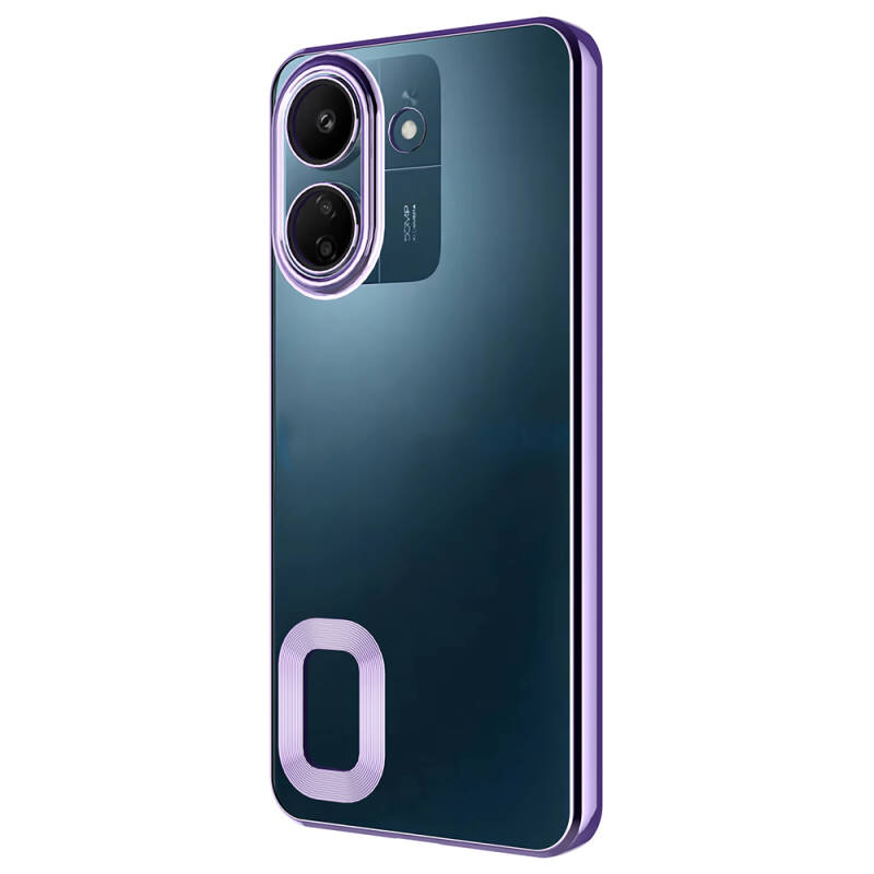 Xiaomi Poco C65 Case Camera Protection Zore Omega Cover Showing Logo - 13