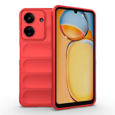 Xiaomi Poco C65 Case Flexible TPU Hollow Back Surface Design Zore Etnik Silicone Cover - 4