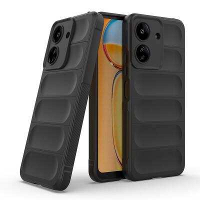 Xiaomi Poco C65 Case Flexible TPU Hollow Back Surface Design Zore Etnik Silicone Cover - 31