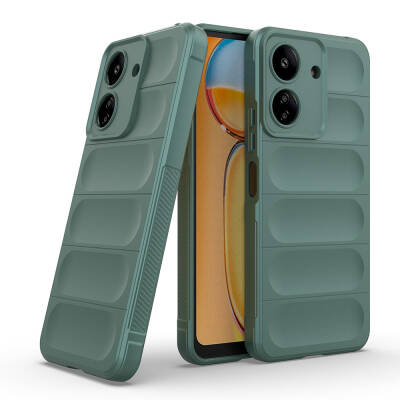 Xiaomi Poco C65 Case Flexible TPU Hollow Back Surface Design Zore Etnik Silicone Cover - 1