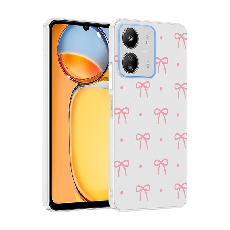 Xiaomi Poco C65 Case with Camera Protector, Patterned Zore Clip Cover - 2