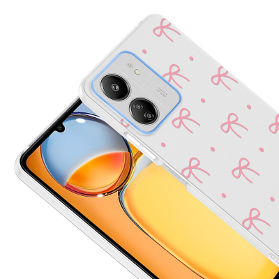 Xiaomi Poco C65 Case with Camera Protector, Patterned Zore Clip Cover - 9
