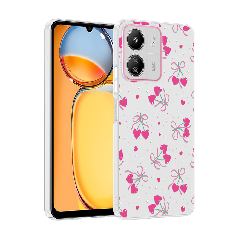 Xiaomi Poco C65 Kılıf Kamera Korumalı Desenli Zore Klip Kapak - 4