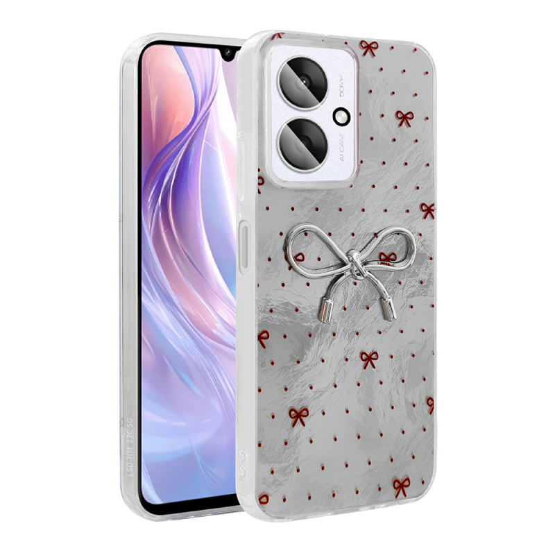 Xiaomi Poco C65 Kılıf Kamera Korumalı Figürlü Zore Ponti Silikon Kapak - 1