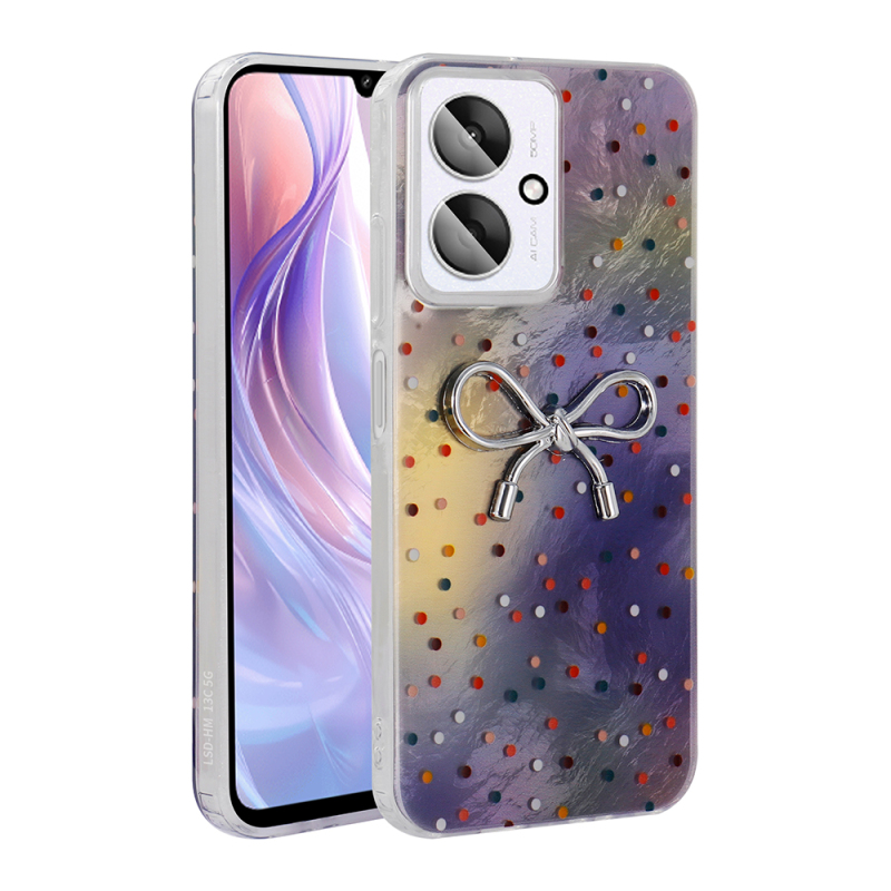 Xiaomi Poco C65 Kılıf Kamera Korumalı Figürlü Zore Ponti Silikon Kapak - 5