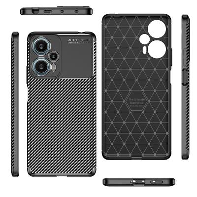 Xiaomi Poco F5 Case Zore Negro Silicone Cover - 10