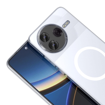 Xiaomi Poco F7 Pro Kamera Korumalı M-Safe Şarj Özellikli Şeffaf Zore London Sert PC Kapak - 4