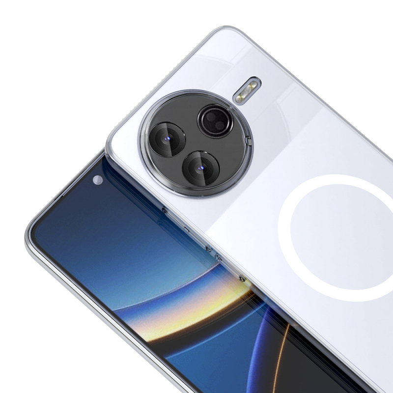 Xiaomi Poco F7 Pro Kamera Korumalı M-Safe Şarj Özellikli Şeffaf Zore London Sert PC Kapak - 4