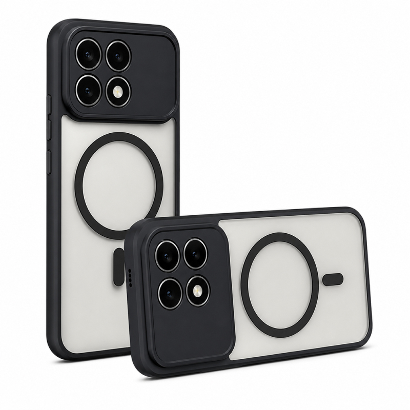 Xiaomi Poco F8 Pro Case with M-Safe Charging and Camera Protection - Zore Lunex Cover - 1