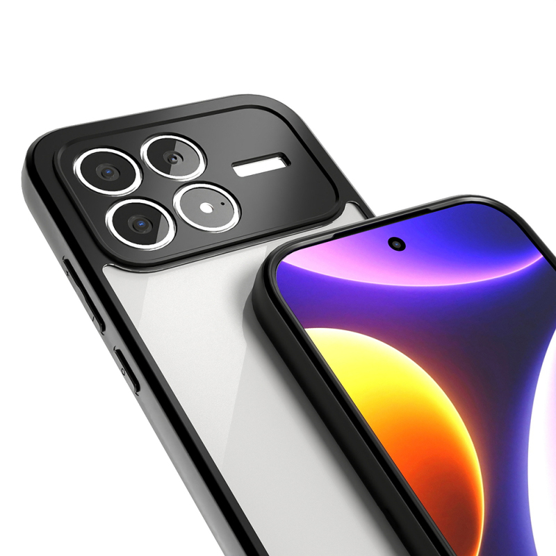 Xiaomi Poco F8 Pro Kılıf Kamera Korumalı Şeffaf Arka Yüzey Zore New Roll Kapak - 4