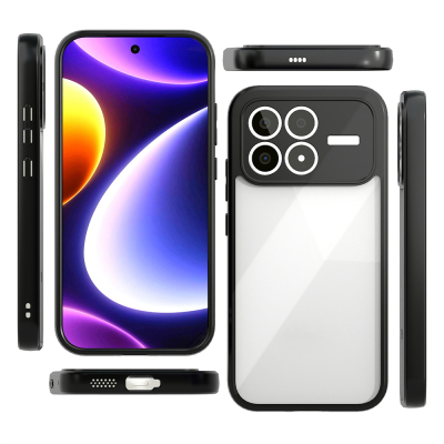 Xiaomi Poco F8 Pro Kılıf Kamera Korumalı Şeffaf Arka Yüzey Zore New Roll Kapak - 10